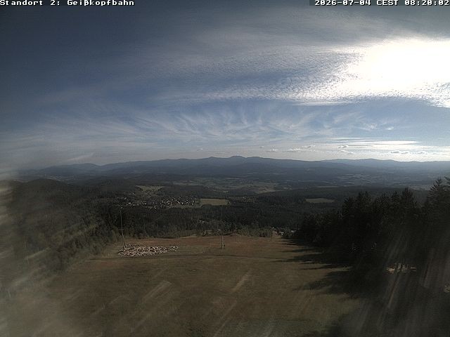Archiv Foto Webcam Bergstation der Geisskopfbahn