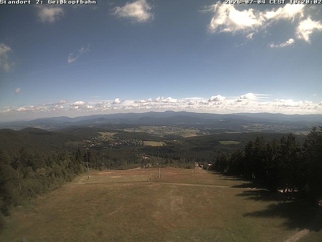Archiv Foto Webcam Bergstation der Geisskopfbahn