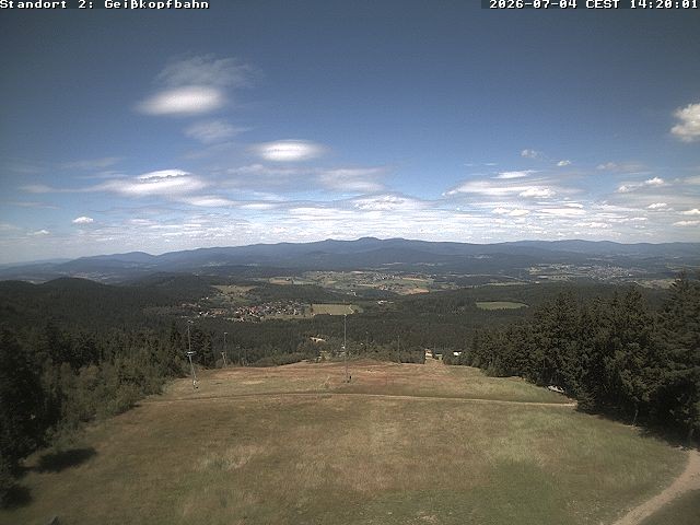 Archiv Foto Webcam Bergstation der Geisskopfbahn