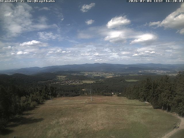 Archiv Foto Webcam Bergstation der Geisskopfbahn