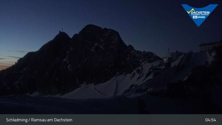 Archiv Foto Dachstein Gletscher: Webcam Bergstation Hunerkogel (2700 m)