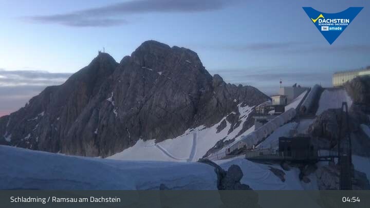 Archiv Foto Dachstein Gletscher: Webcam Bergstation Hunerkogel (2700 m)