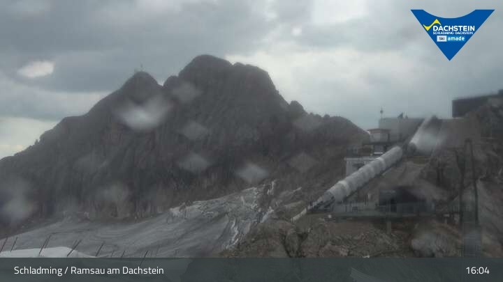 Archiv Foto Dachstein Gletscher: Webcam Bergstation Hunerkogel (2700 m)