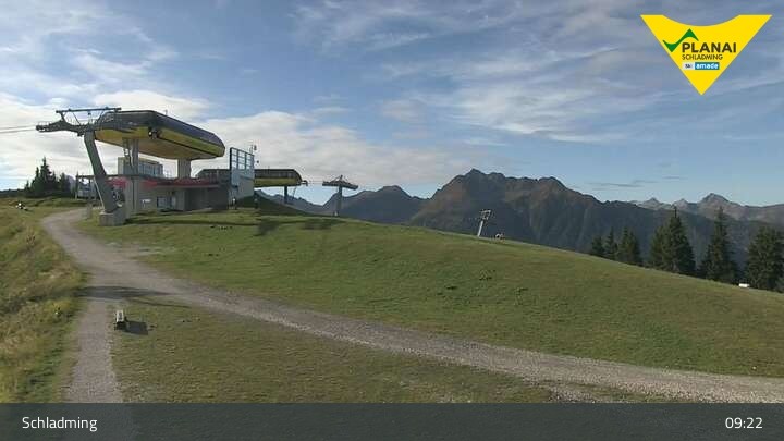 Archiv Foto Webcam Schladming - Planai Bergstation I