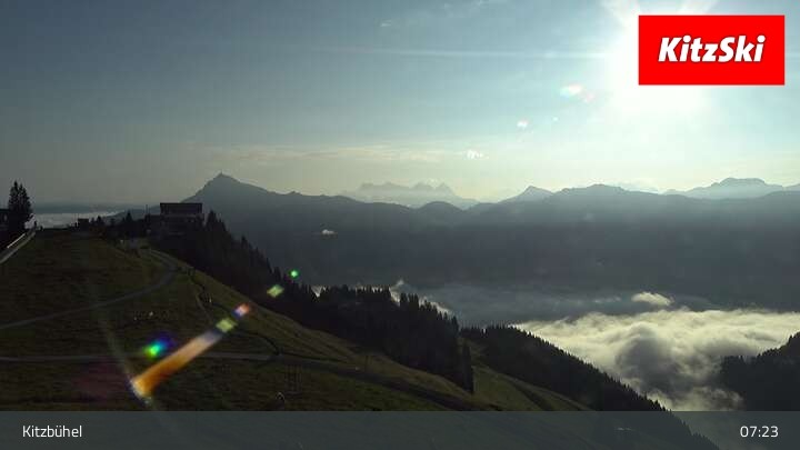 Archived image Webcam Kitzbühel: View Top Station Hahnenkamm