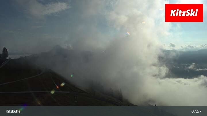 Archived image Webcam Kitzbühel: View Top Station Hahnenkamm