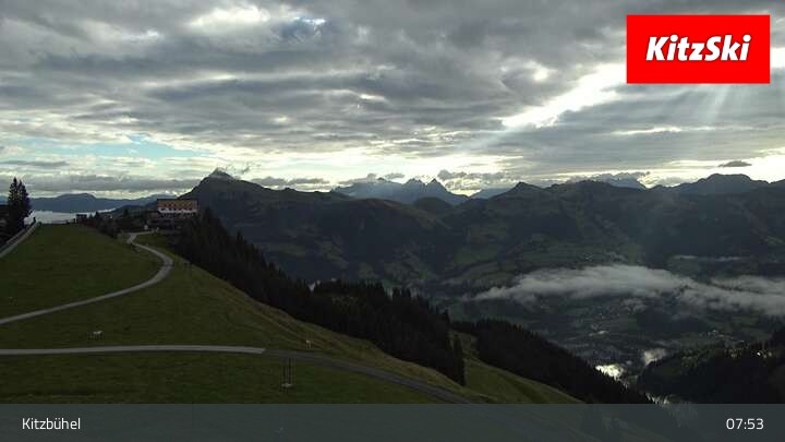 Archived image Webcam Kitzbühel: View Top Station Hahnenkamm