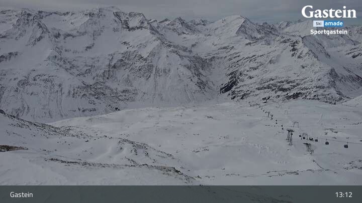 Archiv Foto Webcam Bad Gastein - Sportgastein - Kreuzkogel