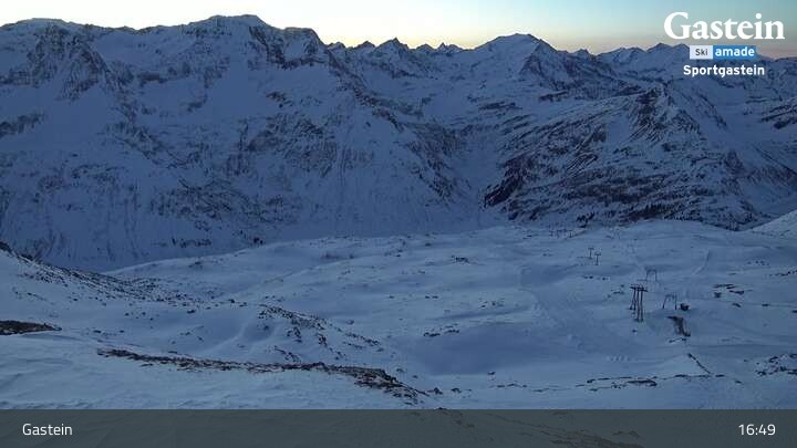 Archiv Foto Webcam Bad Gastein - Sportgastein - Kreuzkogel