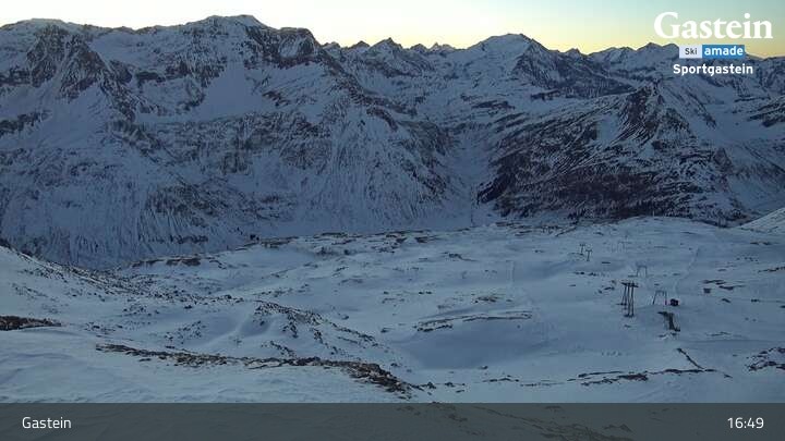 Archiv Foto Webcam Bad Gastein - Sportgastein - Kreuzkogel