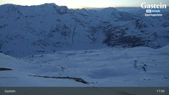 Archiv Foto Webcam Bad Gastein - Sportgastein - Kreuzkogel