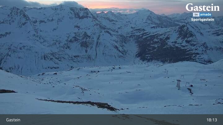 Archiv Foto Webcam Bad Gastein - Sportgastein - Kreuzkogel