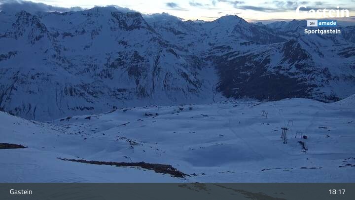 Archiv Foto Webcam Bad Gastein - Sportgastein - Kreuzkogel