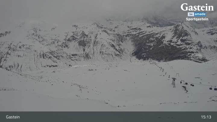 Archiv Foto Webcam Bad Gastein - Sportgastein - Kreuzkogel