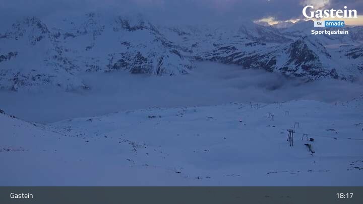 Archiv Foto Webcam Bad Gastein - Sportgastein - Kreuzkogel