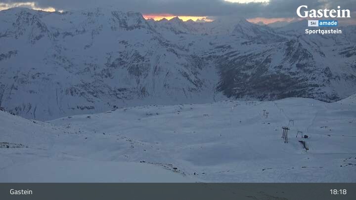 Archiv Foto Webcam Bad Gastein - Sportgastein - Kreuzkogel