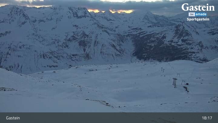 Archiv Foto Webcam Bad Gastein - Sportgastein - Kreuzkogel