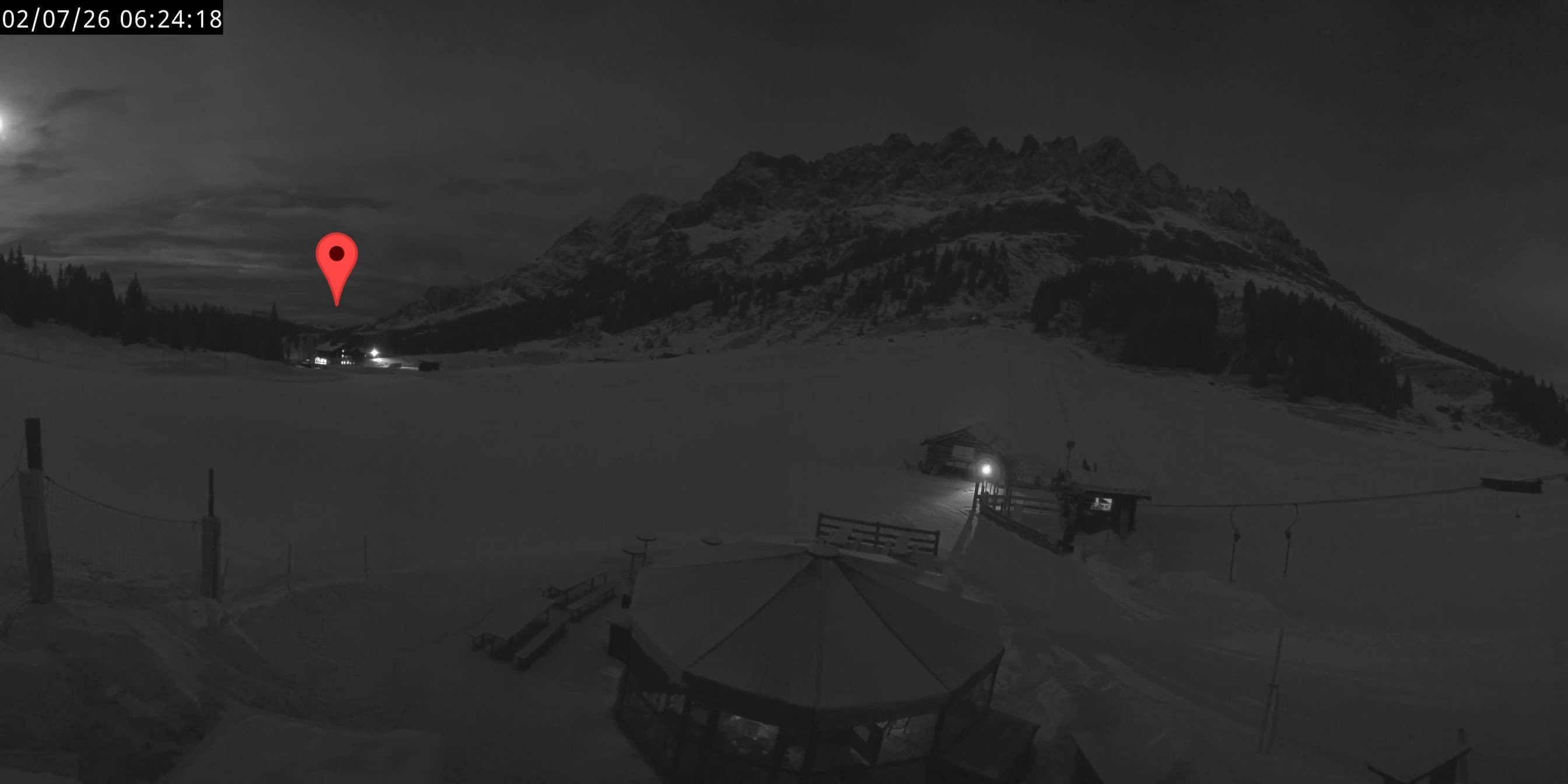 Archived image Webcam Mountain inn Arthurhaus at Hochkönig