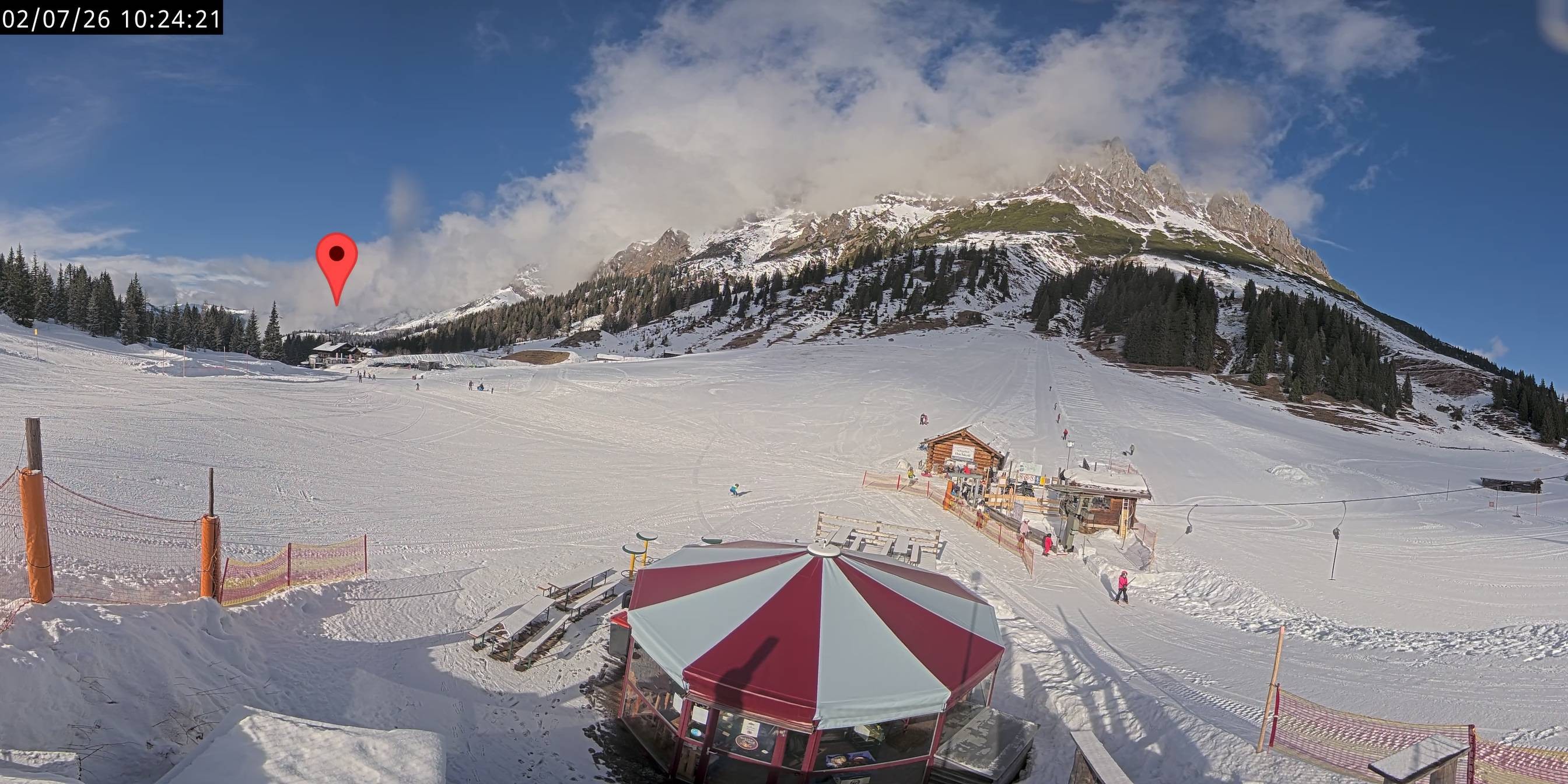 Archived image Webcam Mountain inn Arthurhaus at Hochkönig