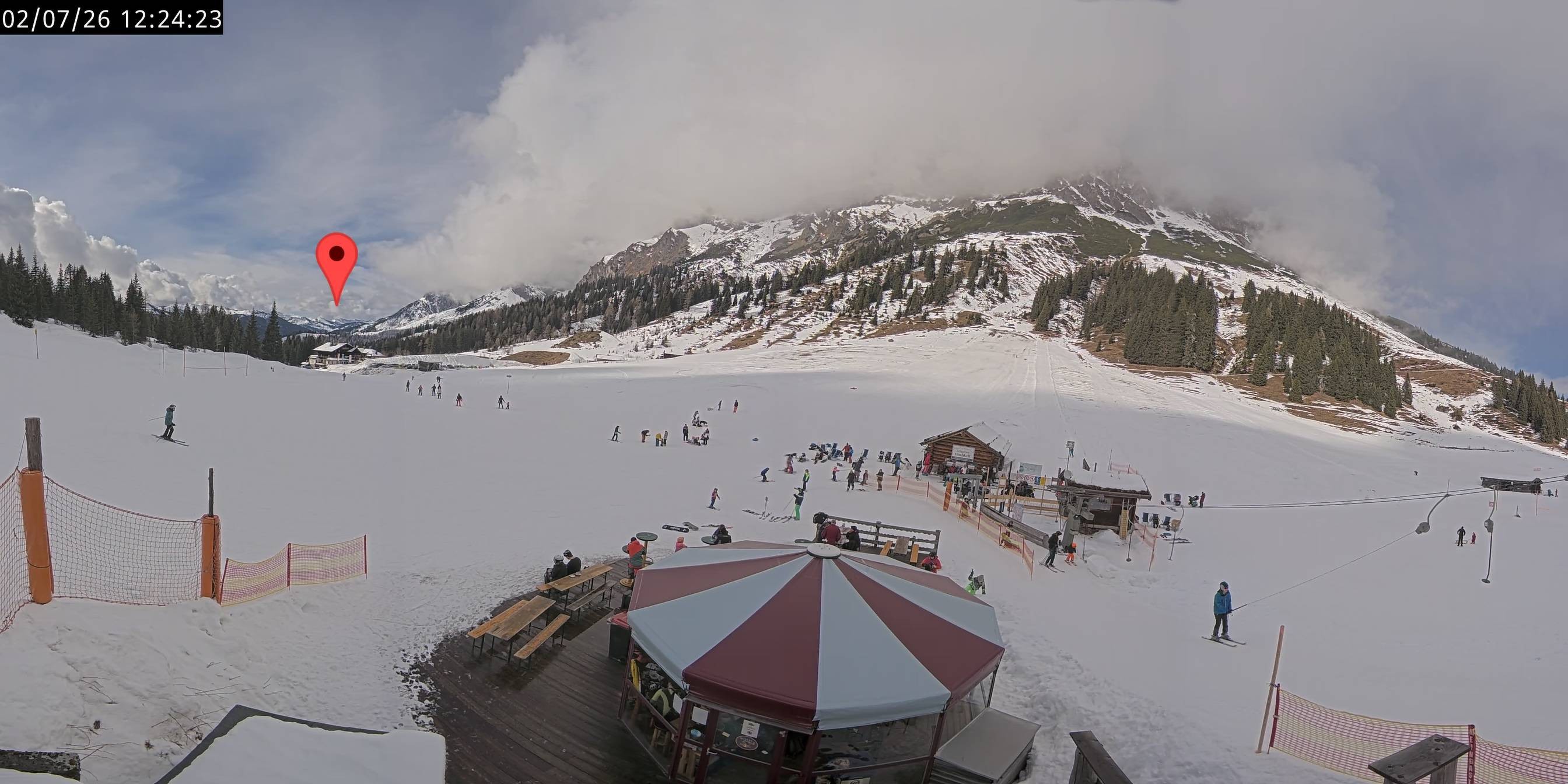 Archived image Webcam Mountain inn Arthurhaus at Hochkönig