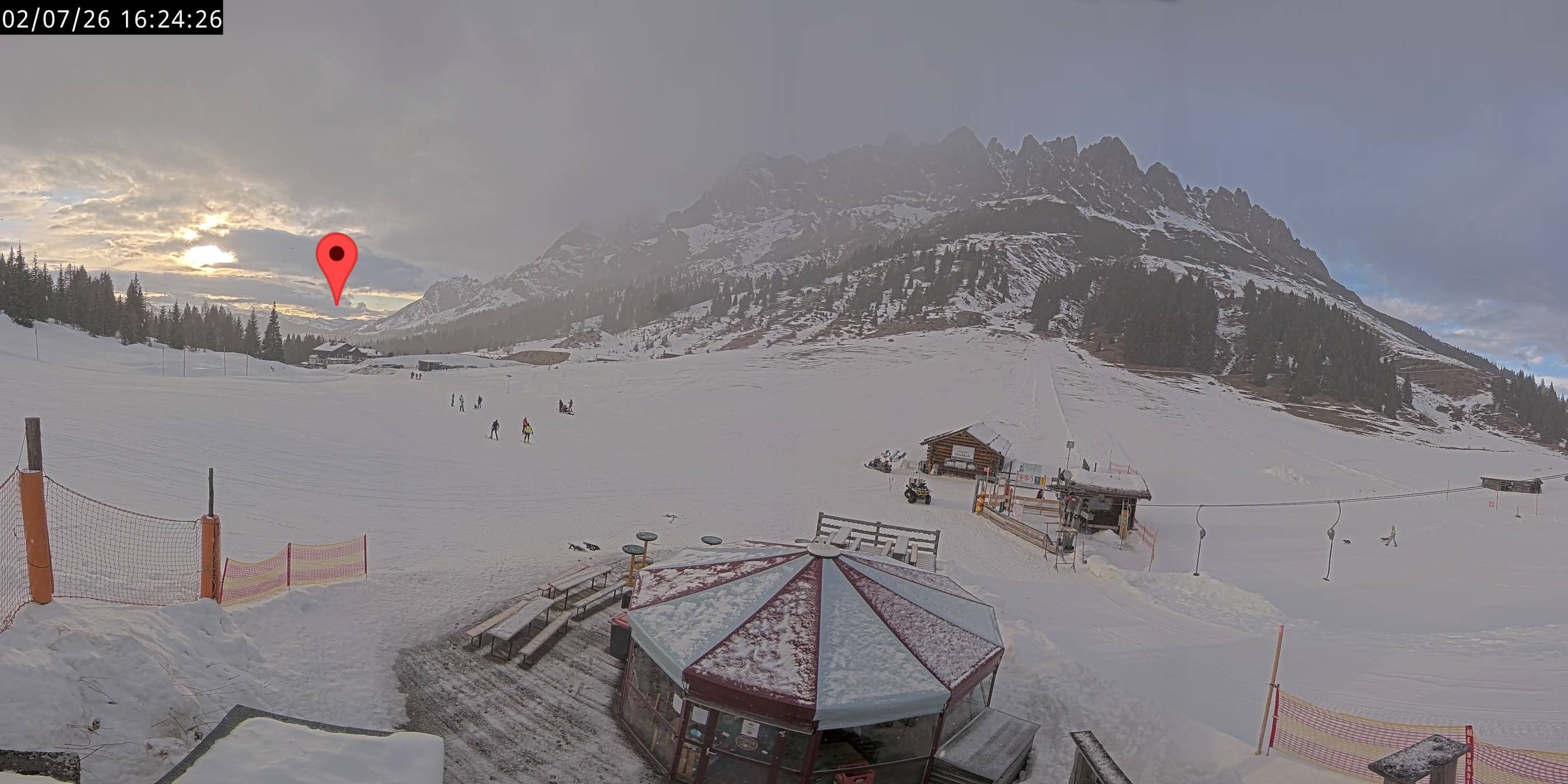 Archived image Webcam Mountain inn Arthurhaus at Hochkönig