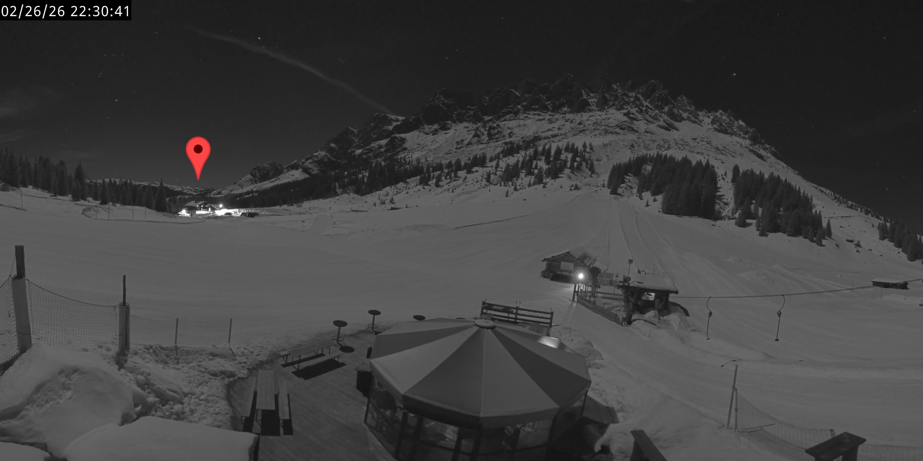 Archived image Webcam Mountain inn Arthurhaus at Hochkönig