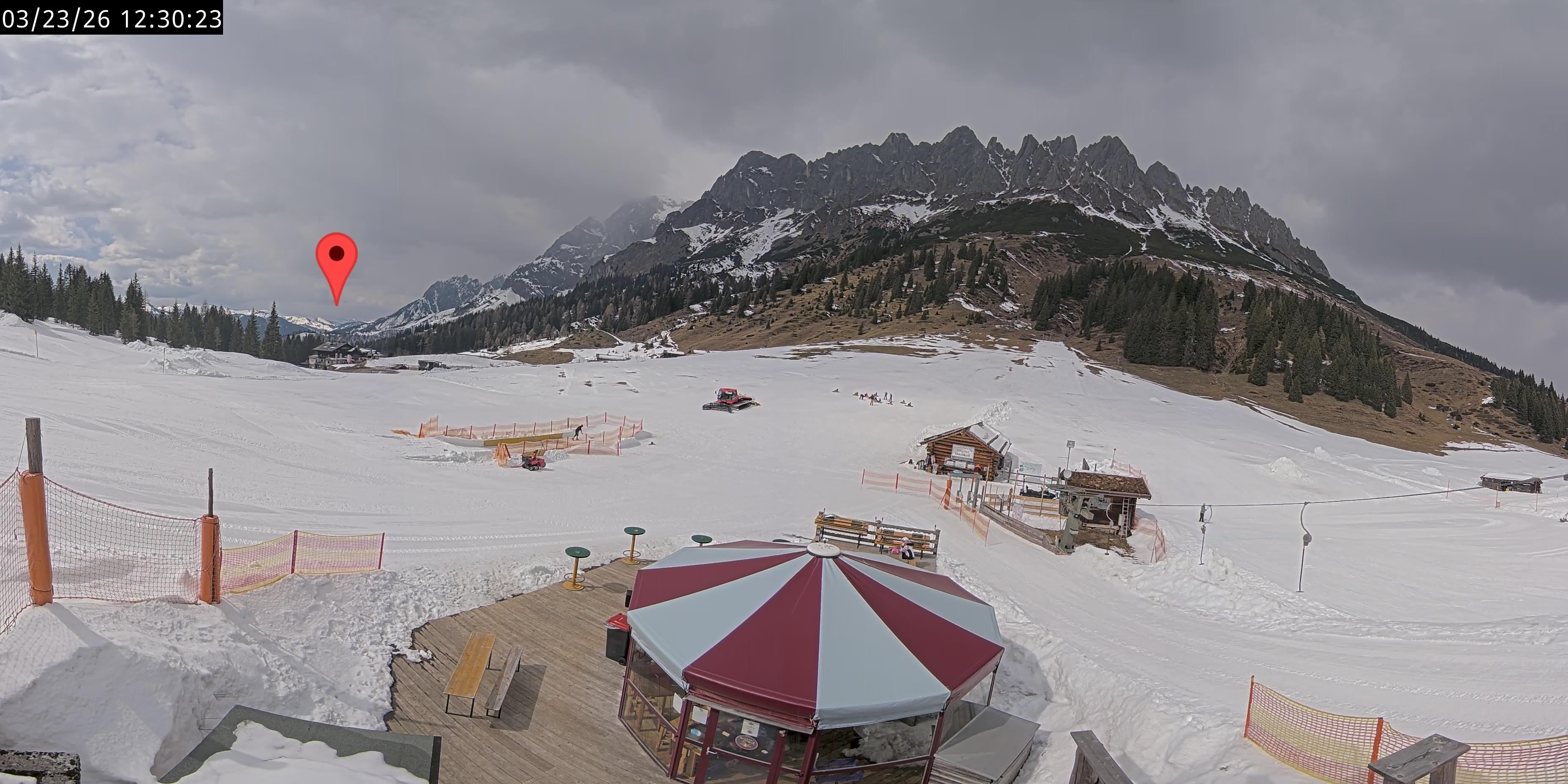 Archived image Webcam Mountain inn Arthurhaus at Hochkönig
