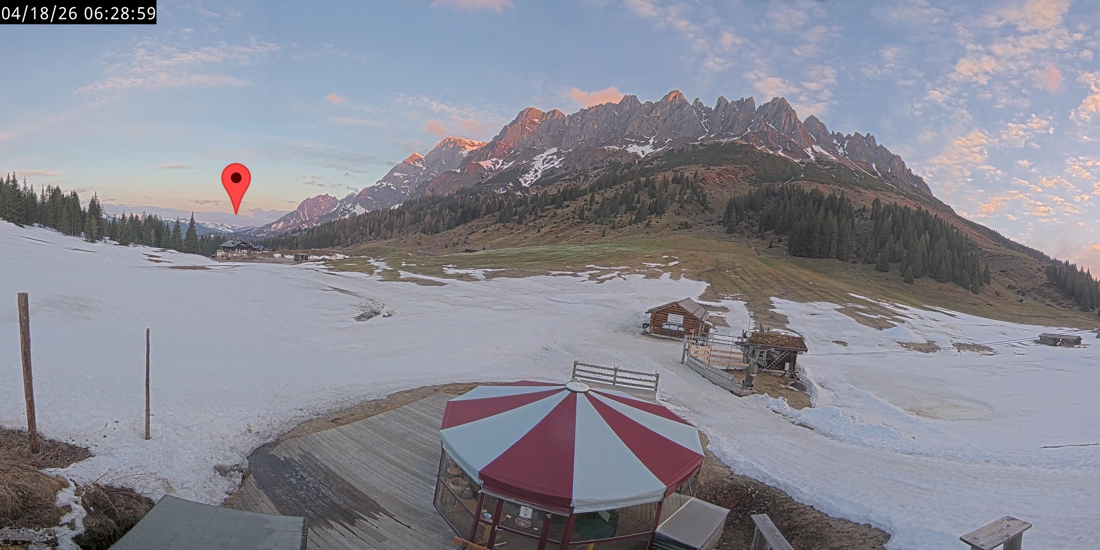 Archiv Foto Webcam Berghotel Arthurhaus am Hochkönig