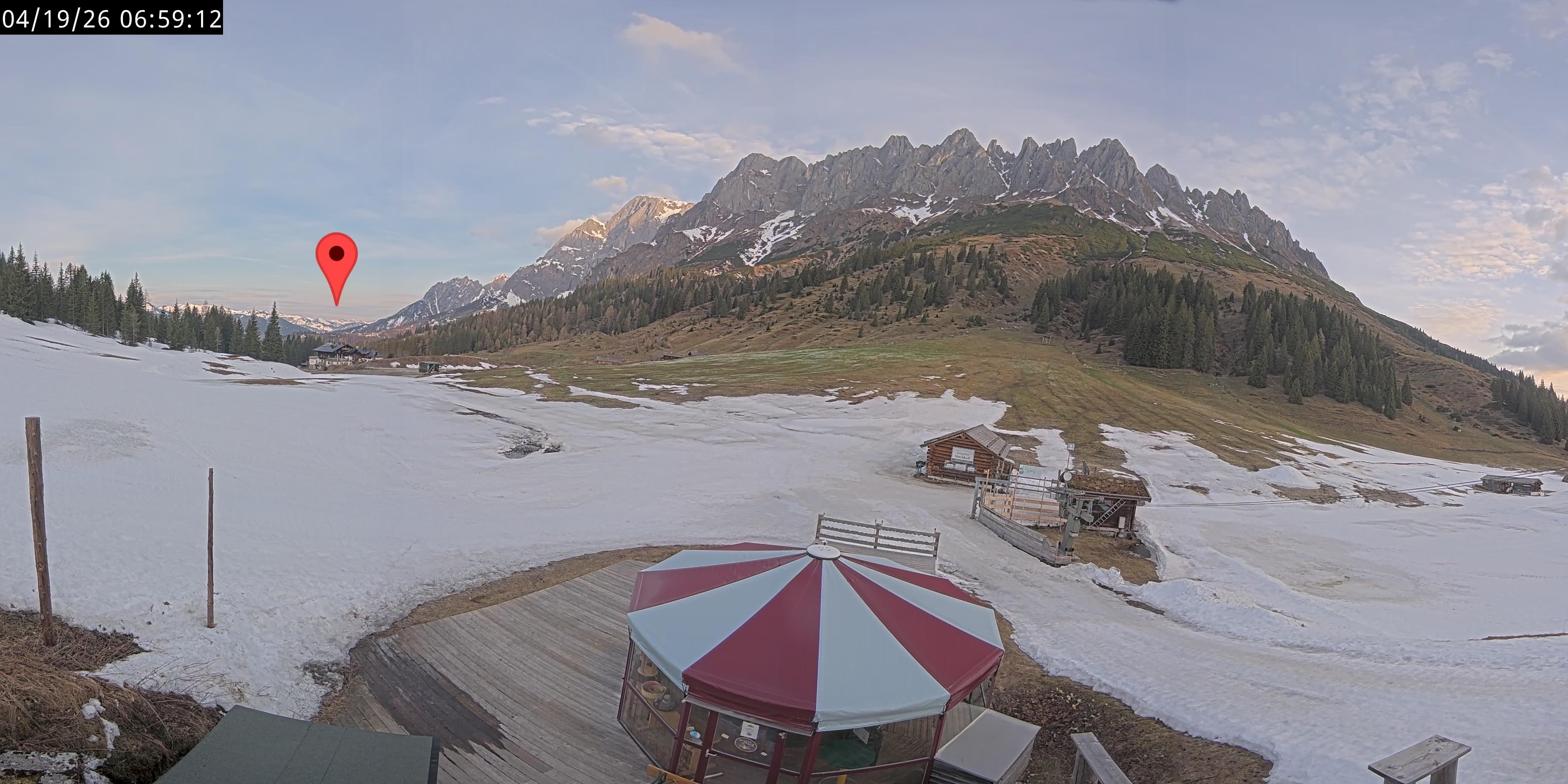 Archiv Foto Webcam Berghotel Arthurhaus am Hochkönig