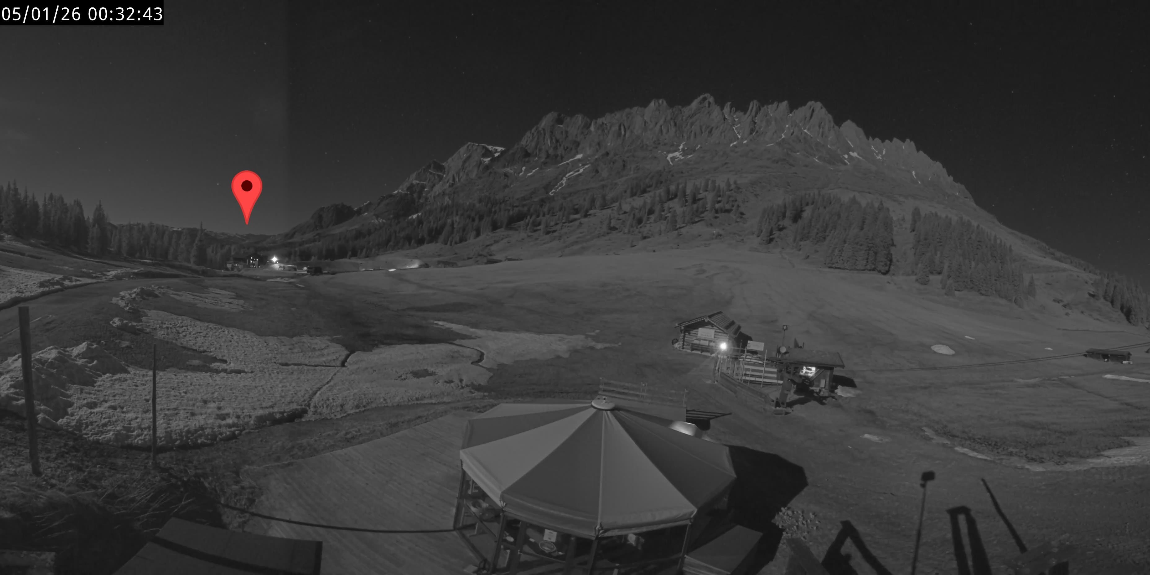 Archived image Webcam Mountain inn Arthurhaus at Hochkönig