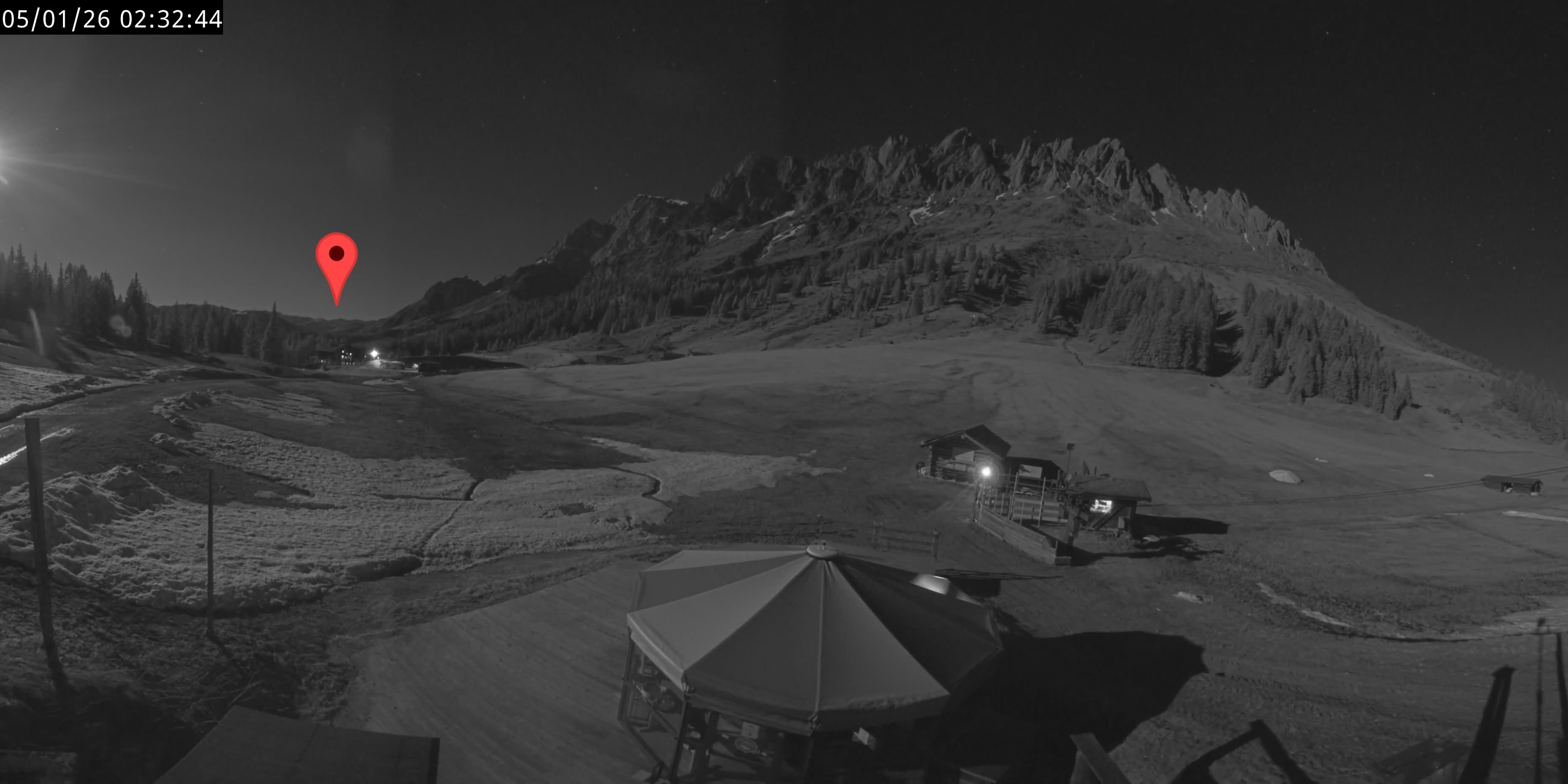 Archived image Webcam Mountain inn Arthurhaus at Hochkönig