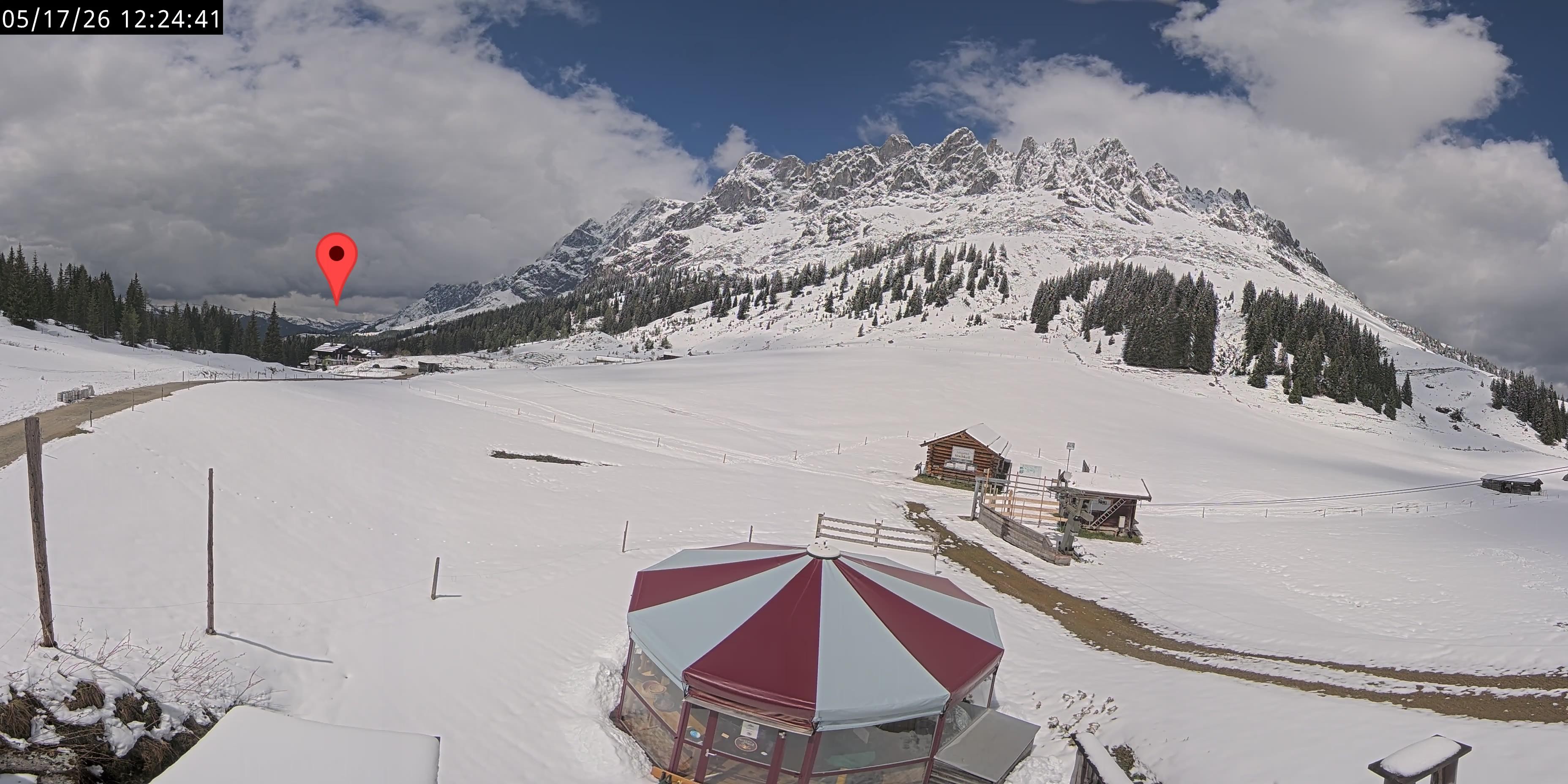 Archived image Webcam Mountain inn Arthurhaus at Hochkönig