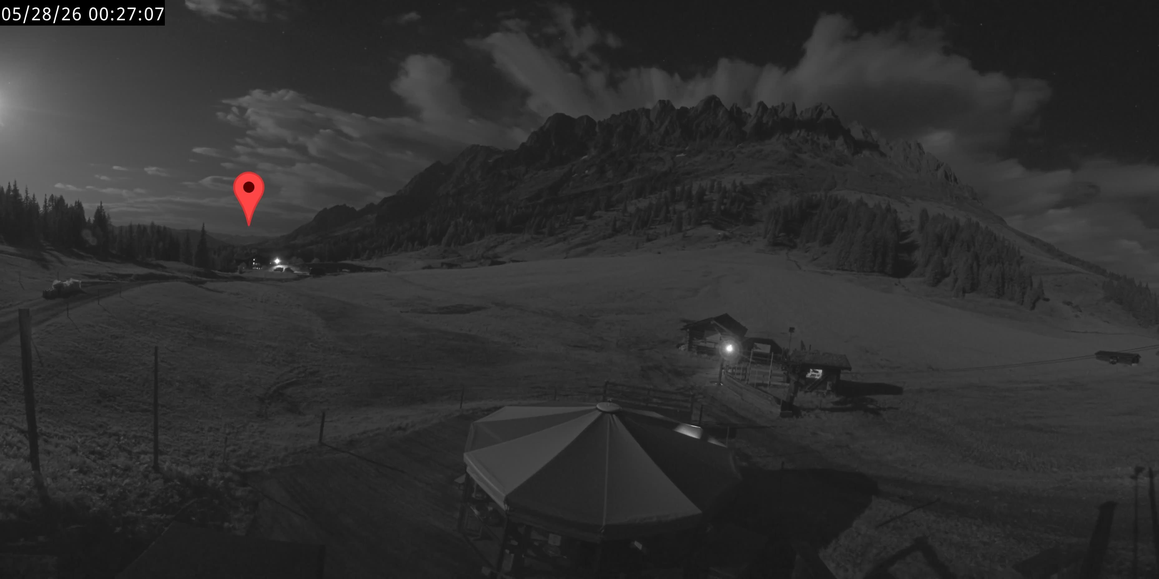 Archived image Webcam Mountain inn Arthurhaus at Hochkönig