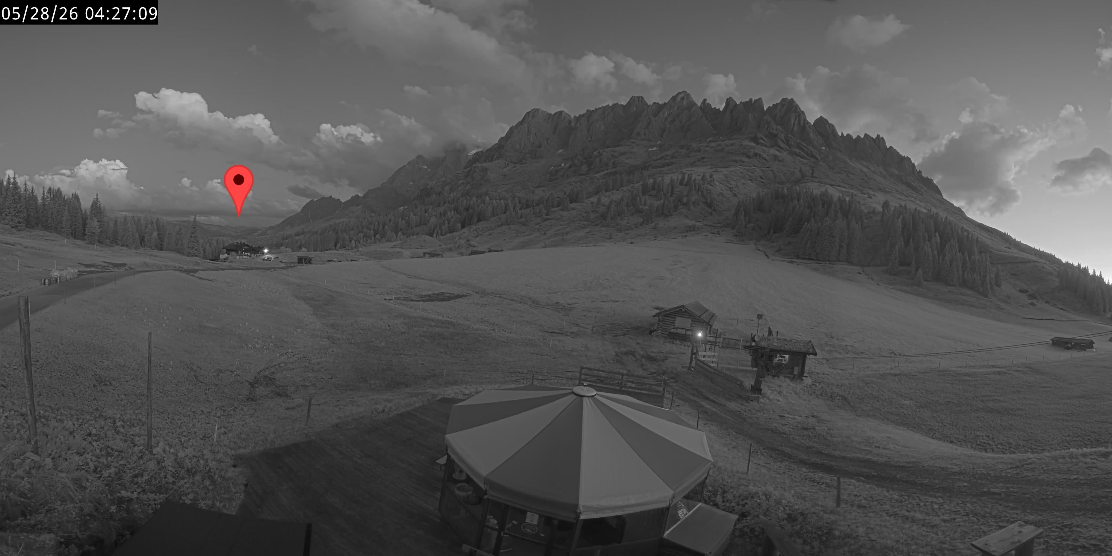 Archived image Webcam Mountain inn Arthurhaus at Hochkönig