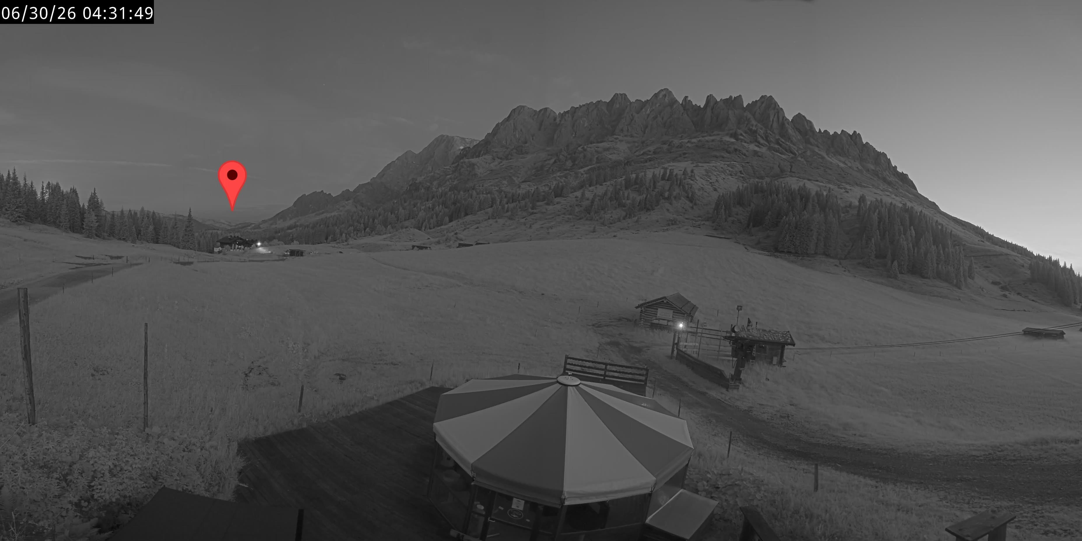 Archived image Webcam Mountain inn Arthurhaus at Hochkönig