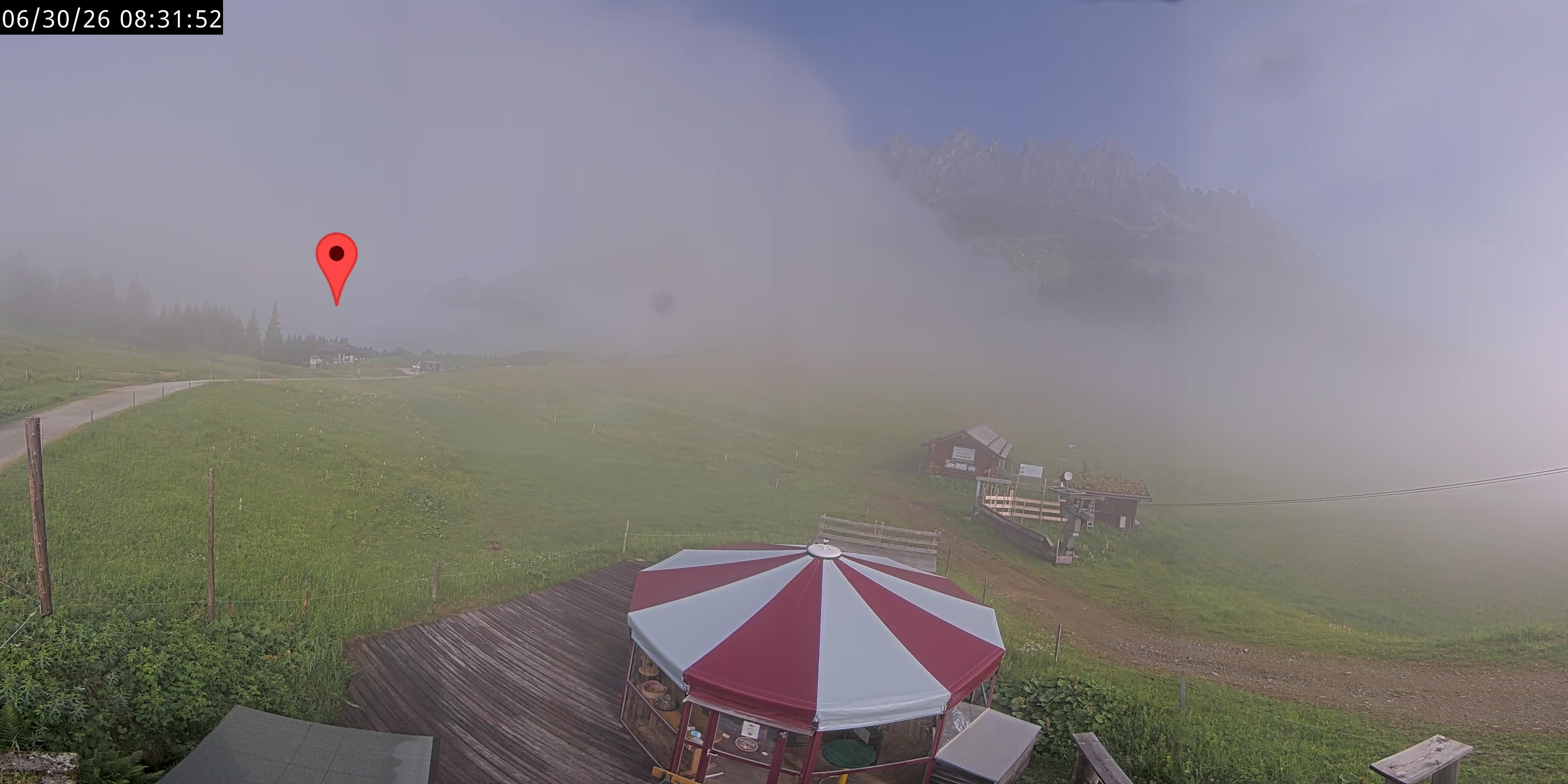 Archived image Webcam Mountain inn Arthurhaus at Hochkönig