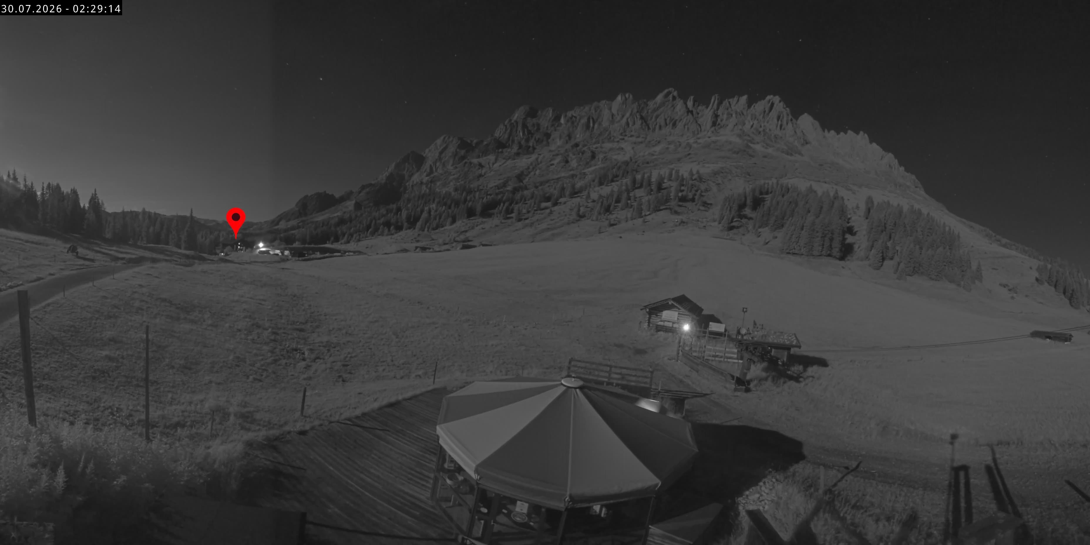 Archived image Webcam Mountain inn Arthurhaus at Hochkönig