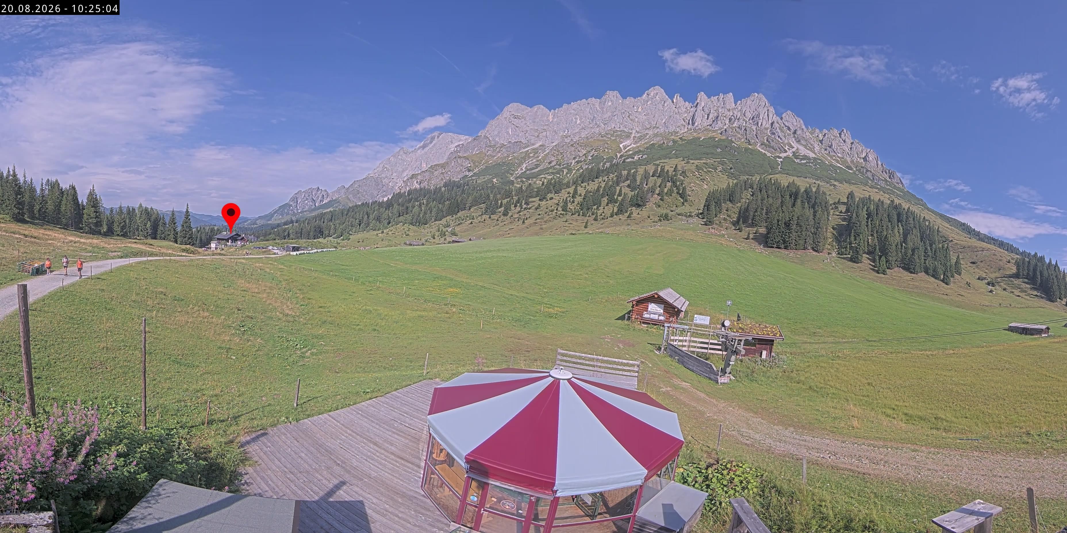 Archived image Webcam Mountain inn Arthurhaus at Hochkönig