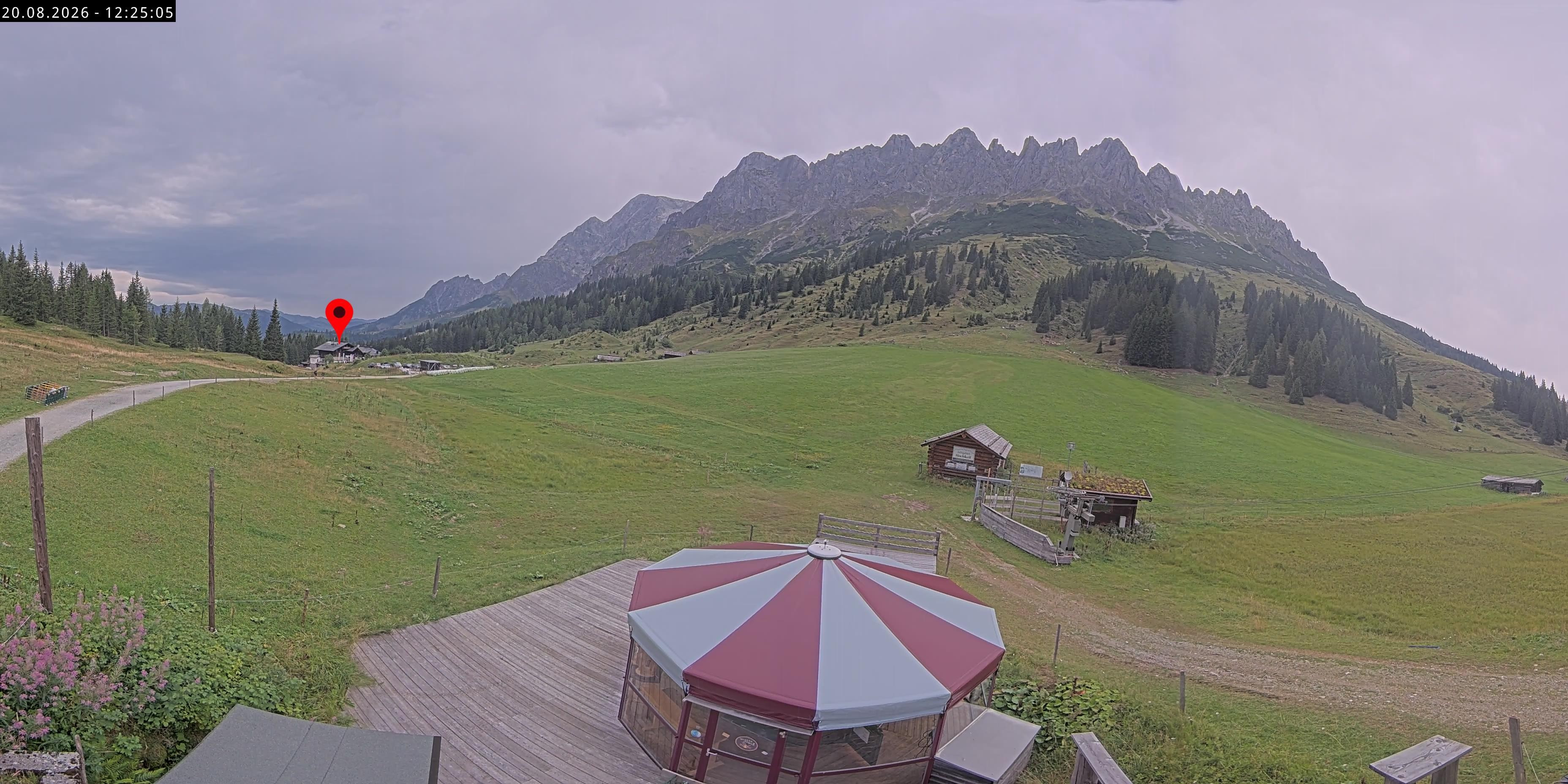 Archived image Webcam Mountain inn Arthurhaus at Hochkönig