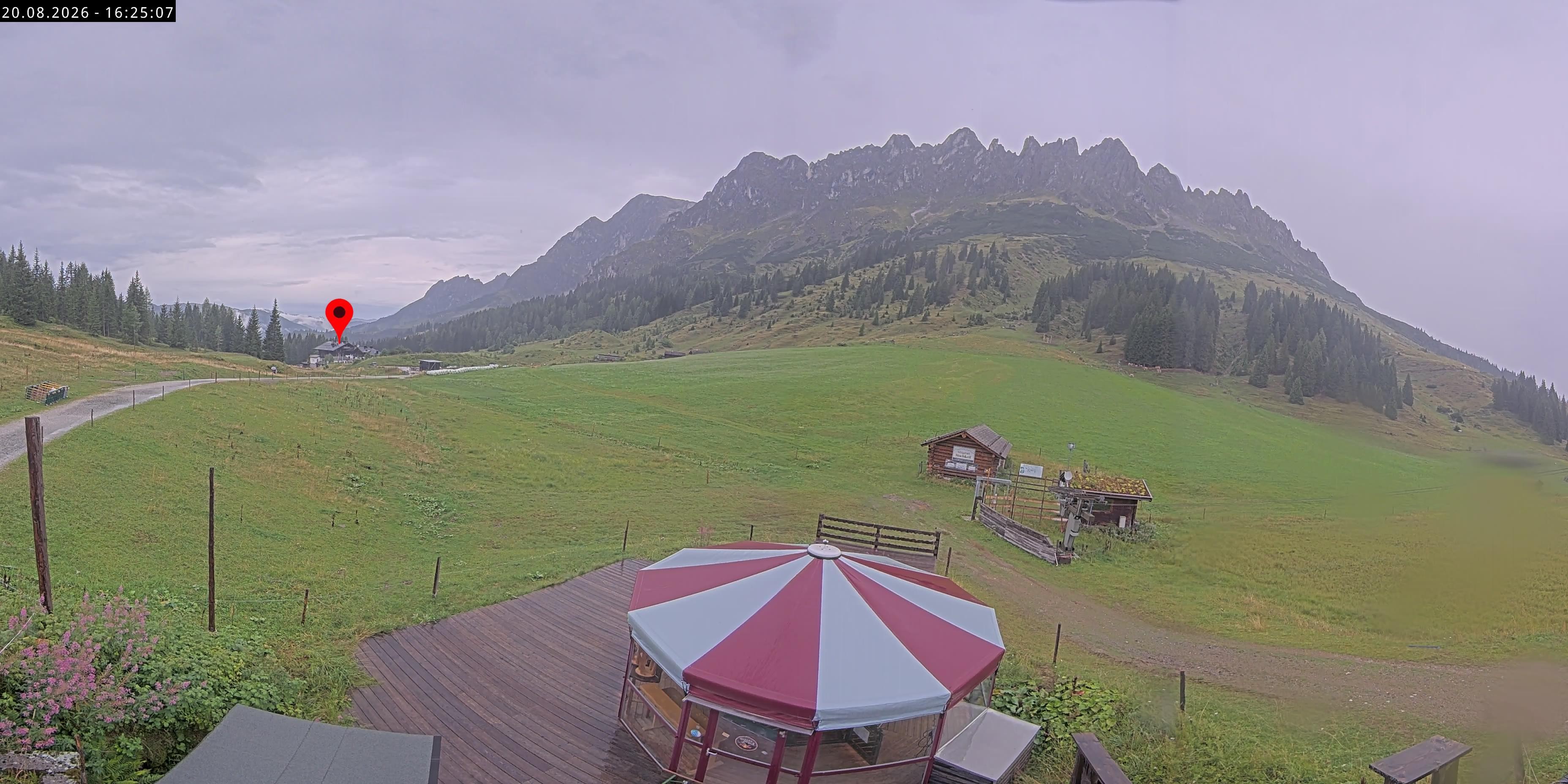 Archived image Webcam Mountain inn Arthurhaus at Hochkönig