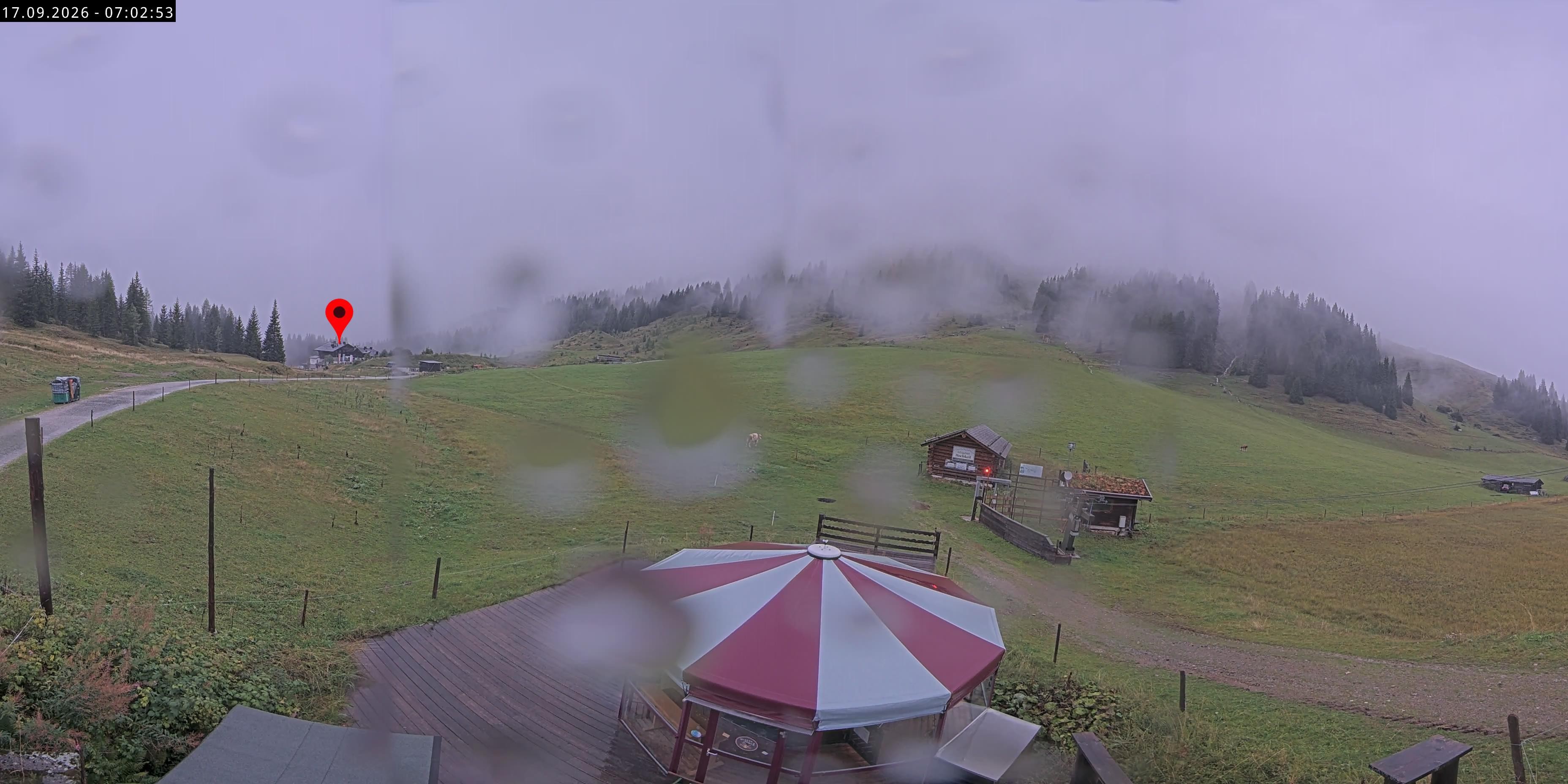 Archived image Webcam Mountain inn Arthurhaus at Hochkönig
