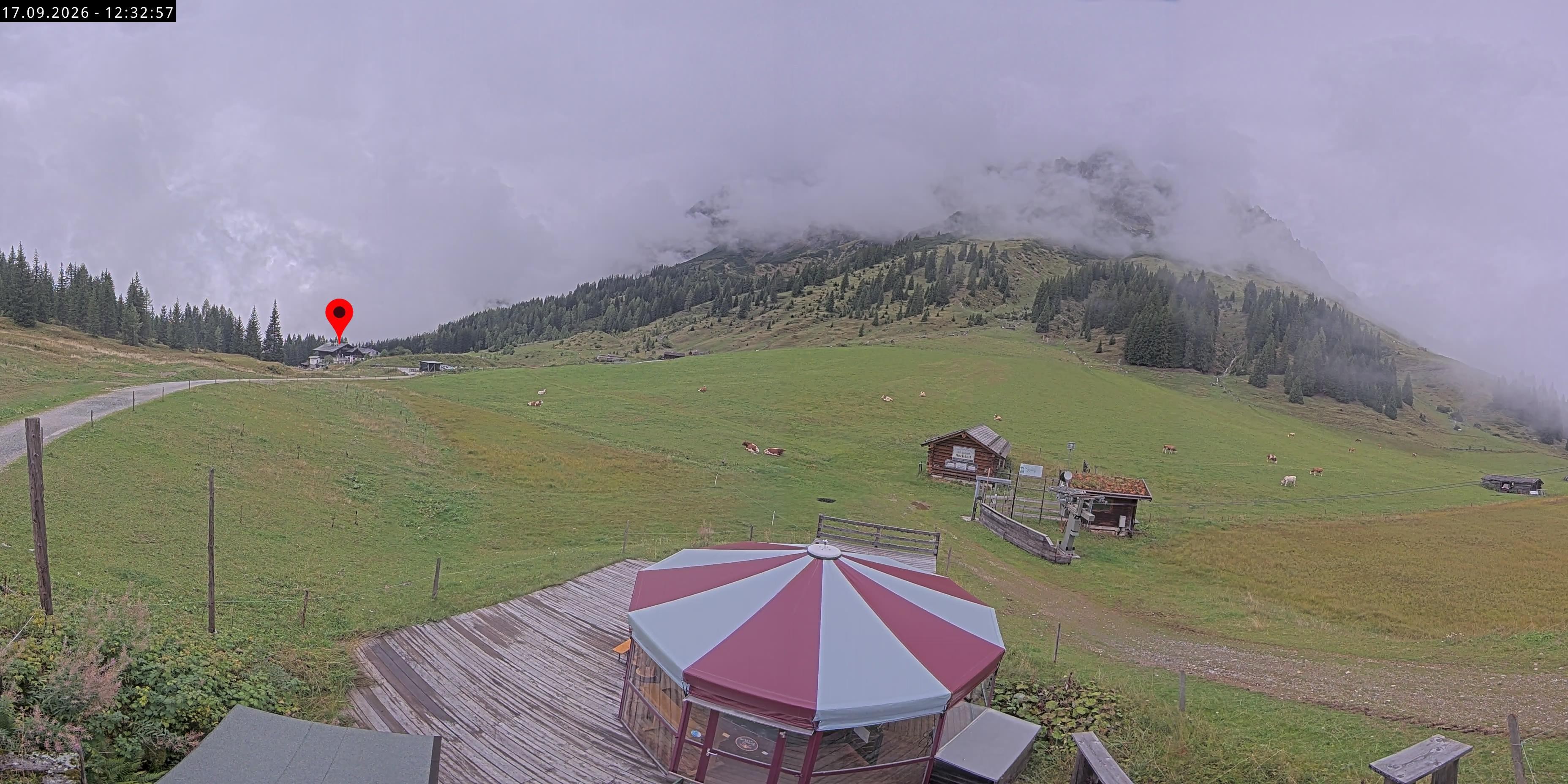 Archived image Webcam Mountain inn Arthurhaus at Hochkönig
