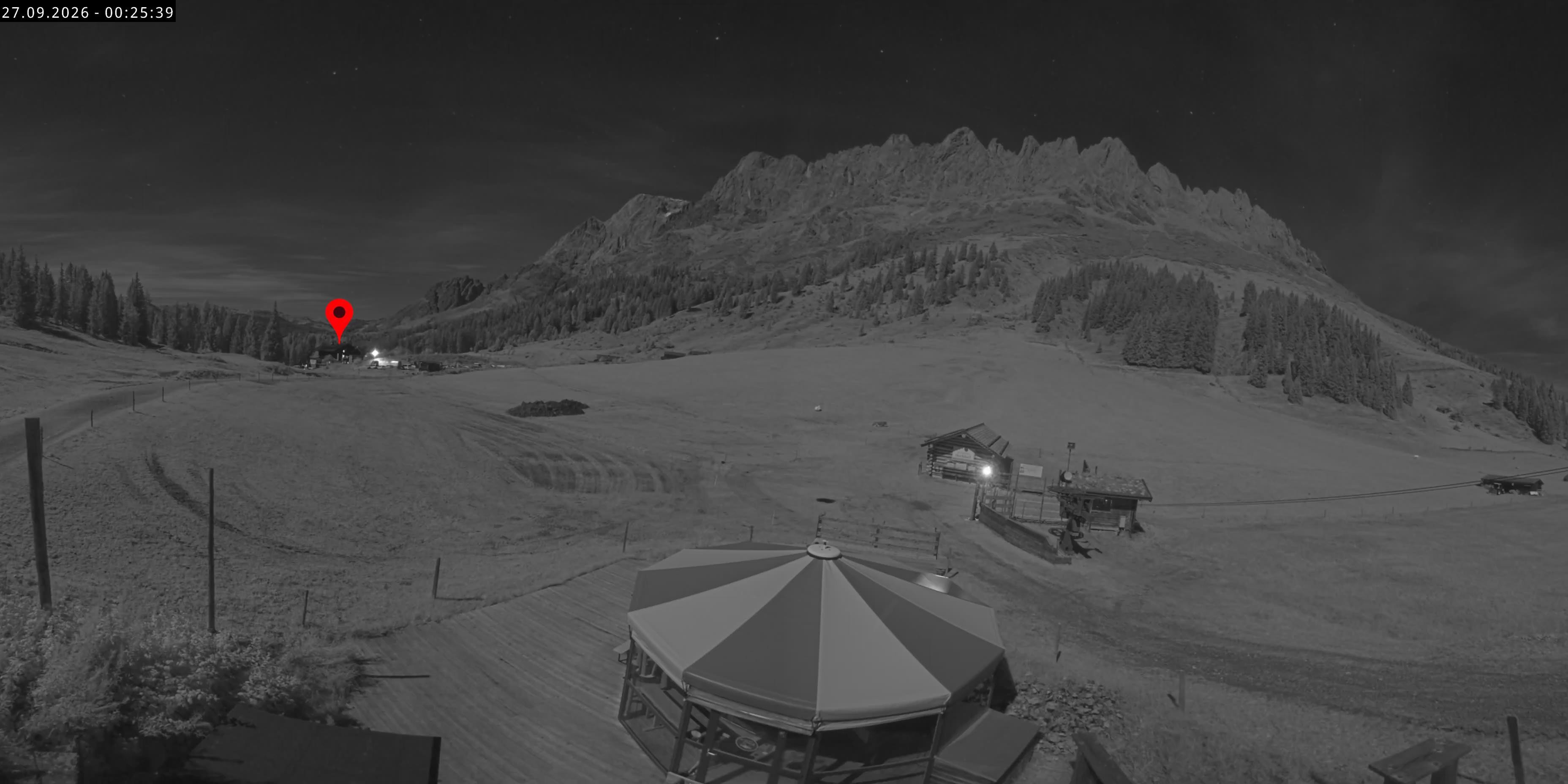 Archived image Webcam Mountain inn Arthurhaus at Hochkönig