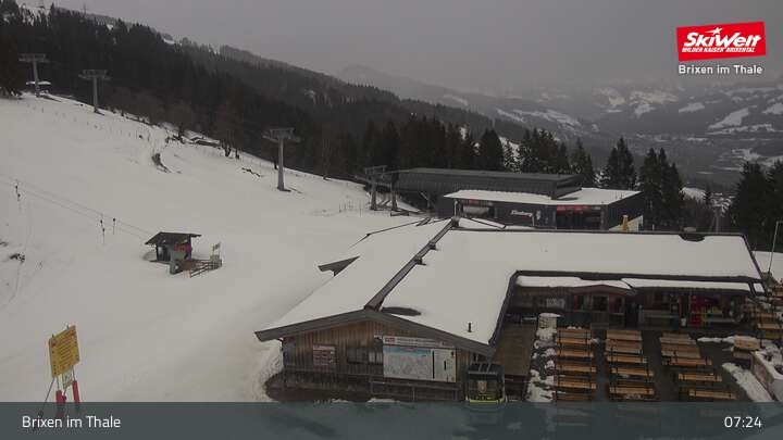 Archived image Webcam Top Station Gondola, Brixen im Thale