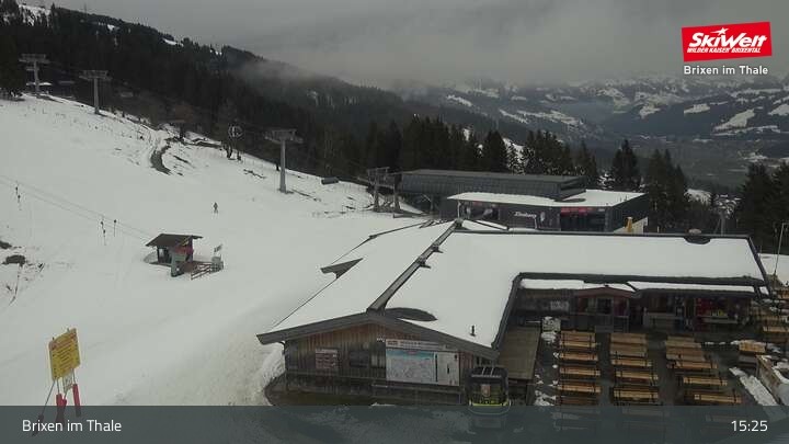 Archived image Webcam Top Station Gondola, Brixen im Thale