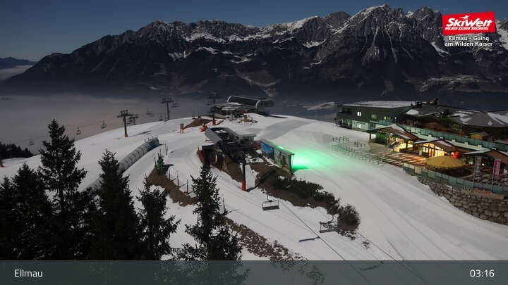 Archived image Webcam Top Station Hartkaiserbahn, Ellmau