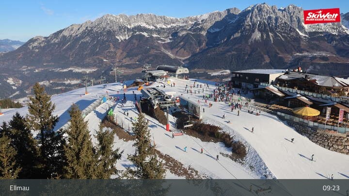 Archived image Webcam Top Station Hartkaiserbahn, Ellmau