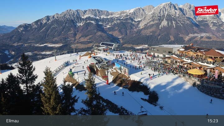 Archived image Webcam Top Station Hartkaiserbahn, Ellmau