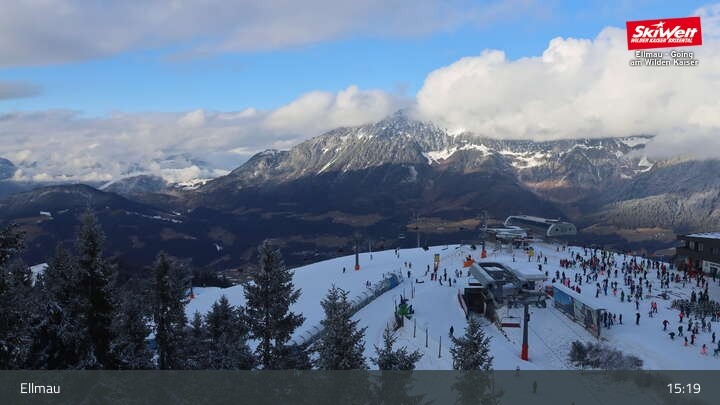 Archived image Webcam Top Station Hartkaiserbahn, Ellmau