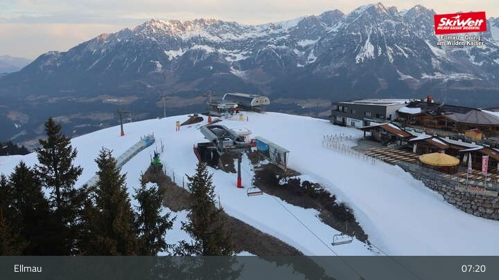 Archiv Foto Webcam Bergstation Hartkaiserbahn, Ellmau